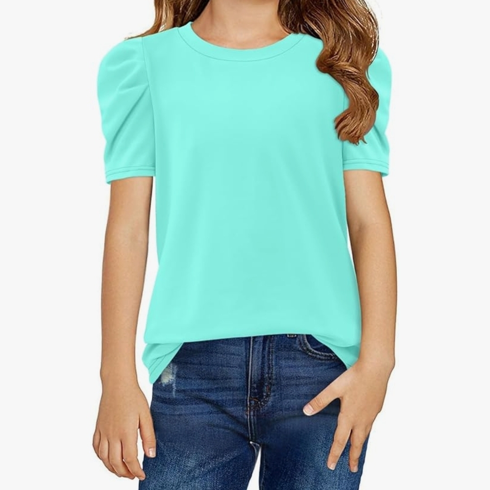 Aqua Kids Puff Sleeve Top